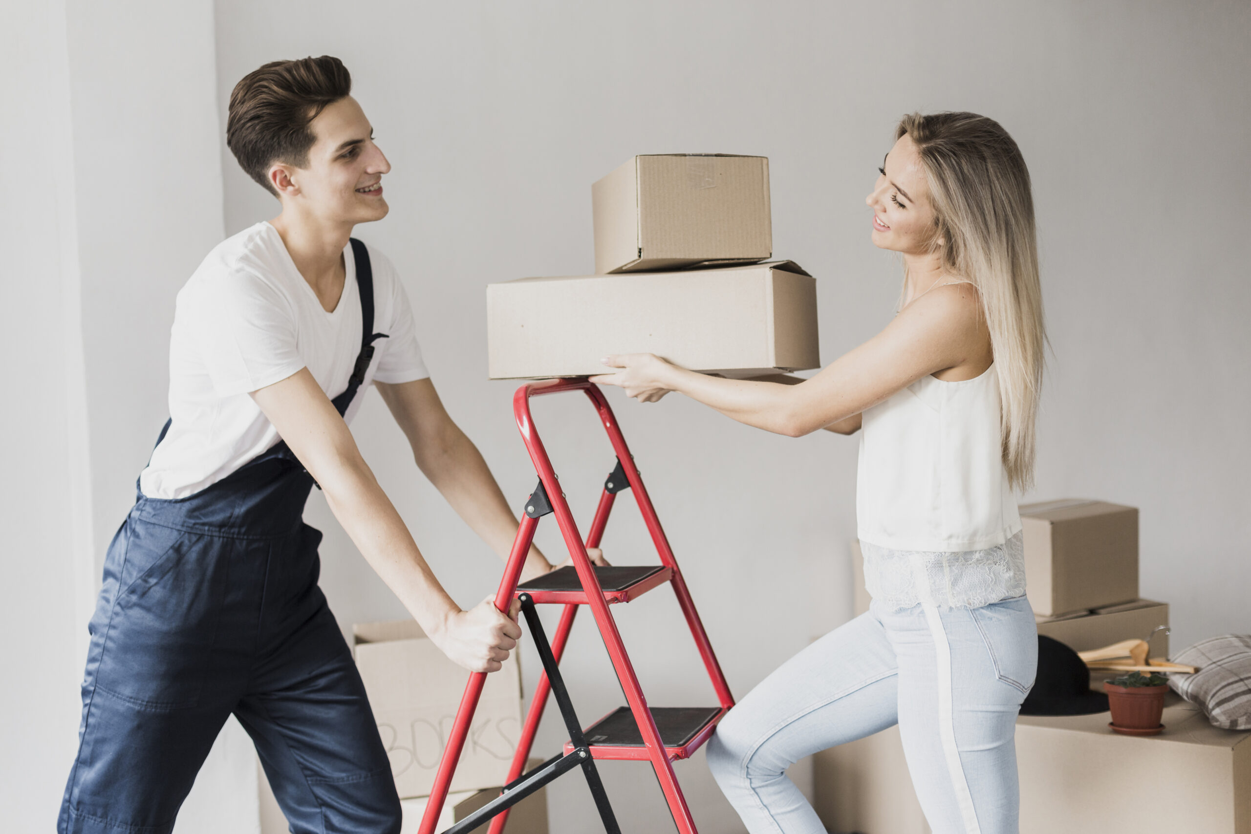 front-view-couple-together-with-ladder